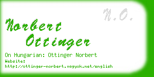 norbert ottinger business card